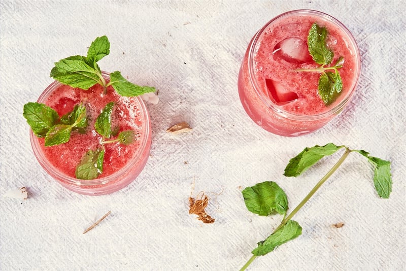 Mojito and Mint Leaves